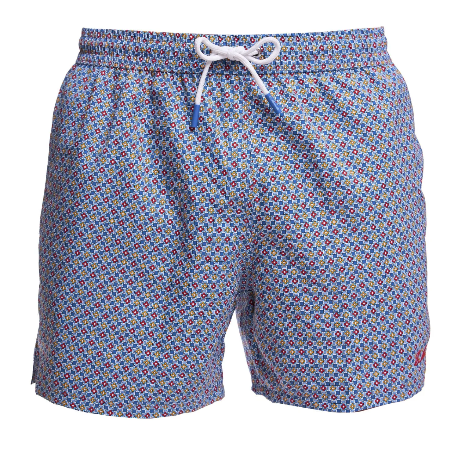 E.Marinella Costumi Da Uomo|COSTUME DA BAGNO BLU Microfantasia fiore