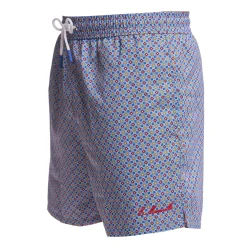 E.Marinella Costumi Da Uomo|COSTUME DA BAGNO BLU Microfantasia fiore