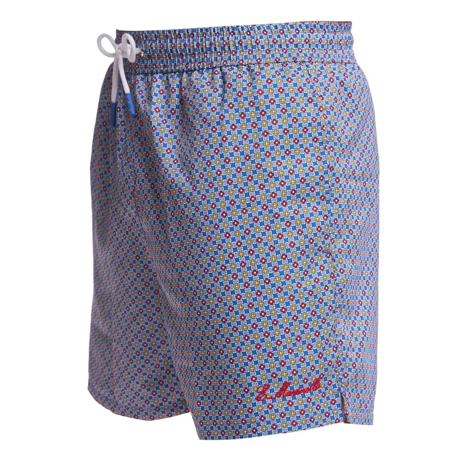 E.Marinella Costumi Da Uomo|COSTUME DA BAGNO BLU Microfantasia fiore
