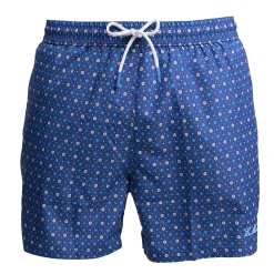 E.Marinella Costumi Da Uomo|COSTUME DA BAGNO BLU Microfantasia fiore