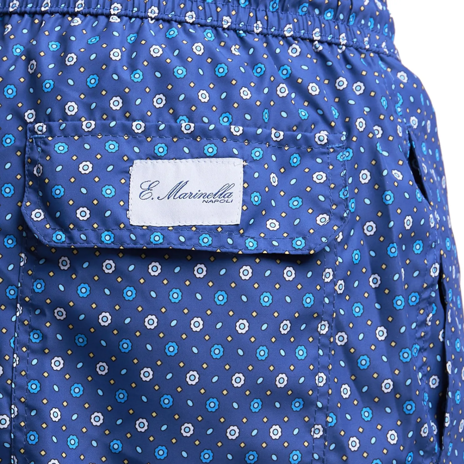 E.Marinella Costumi Da Uomo|COSTUME DA BAGNO BLU Microfantasia fiore