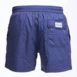E.Marinella Costumi Da Uomo|COSTUME DA BAGNO BLU Microfantasia fiore