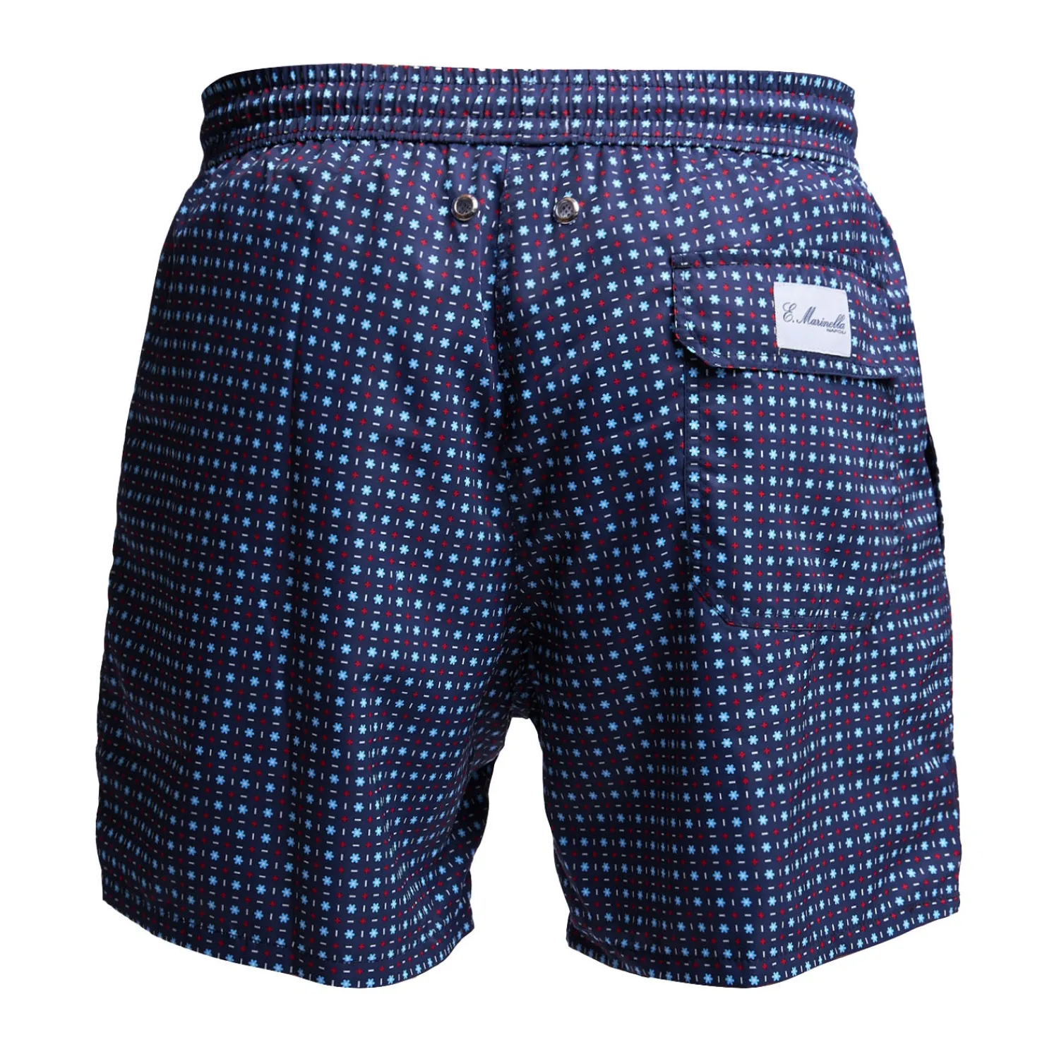 E.Marinella Costumi Da Uomo|COSTUME DA BAGNO BLU SCURO Microfantasia fiore