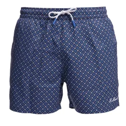 E.Marinella Costumi Da Uomo|COSTUME DA BAGNO BLU SCURO Microfantasia fiore