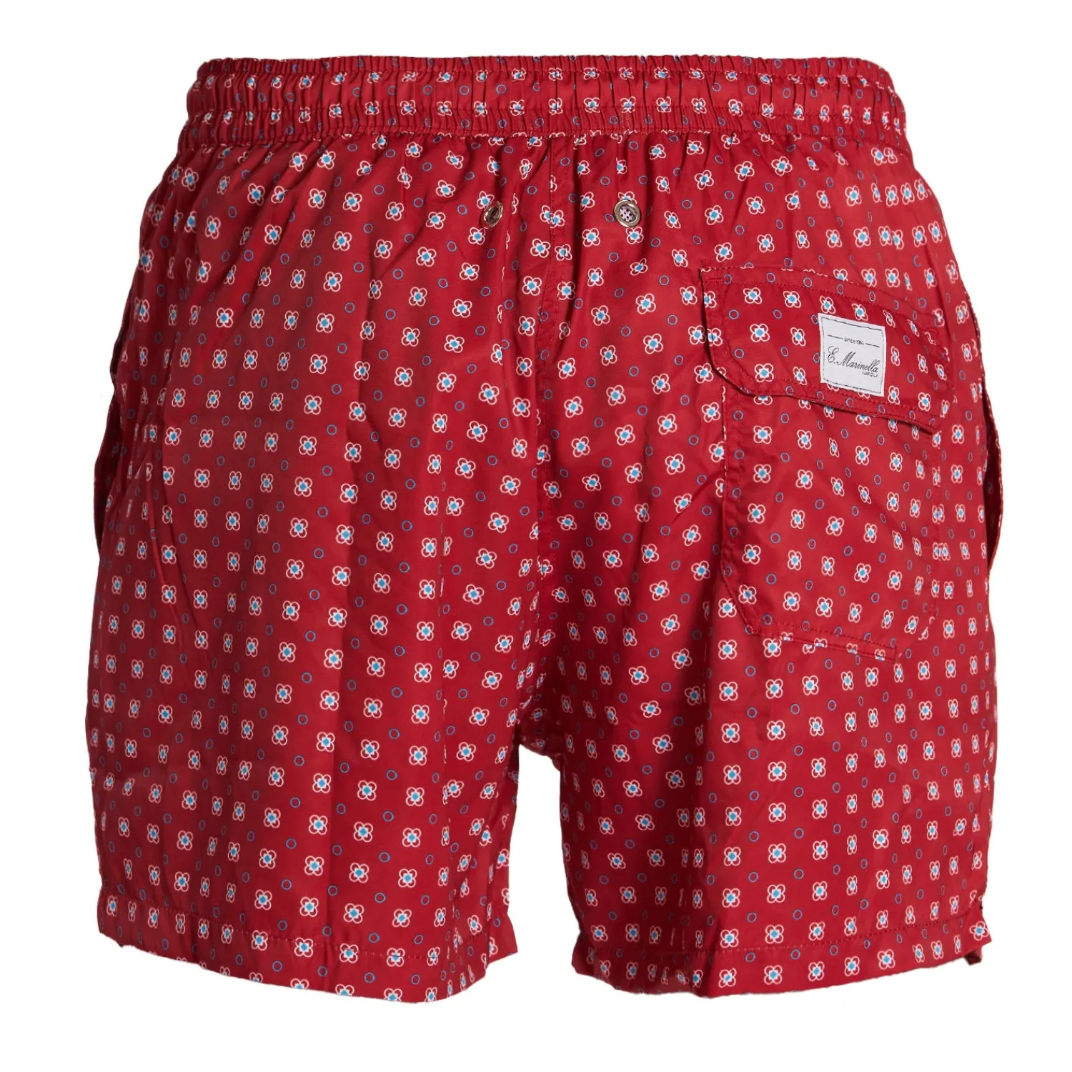 E.Marinella Costumi Da Uomo|COSTUME DA BAGNO BORDEAUX Macrofantasia fiore