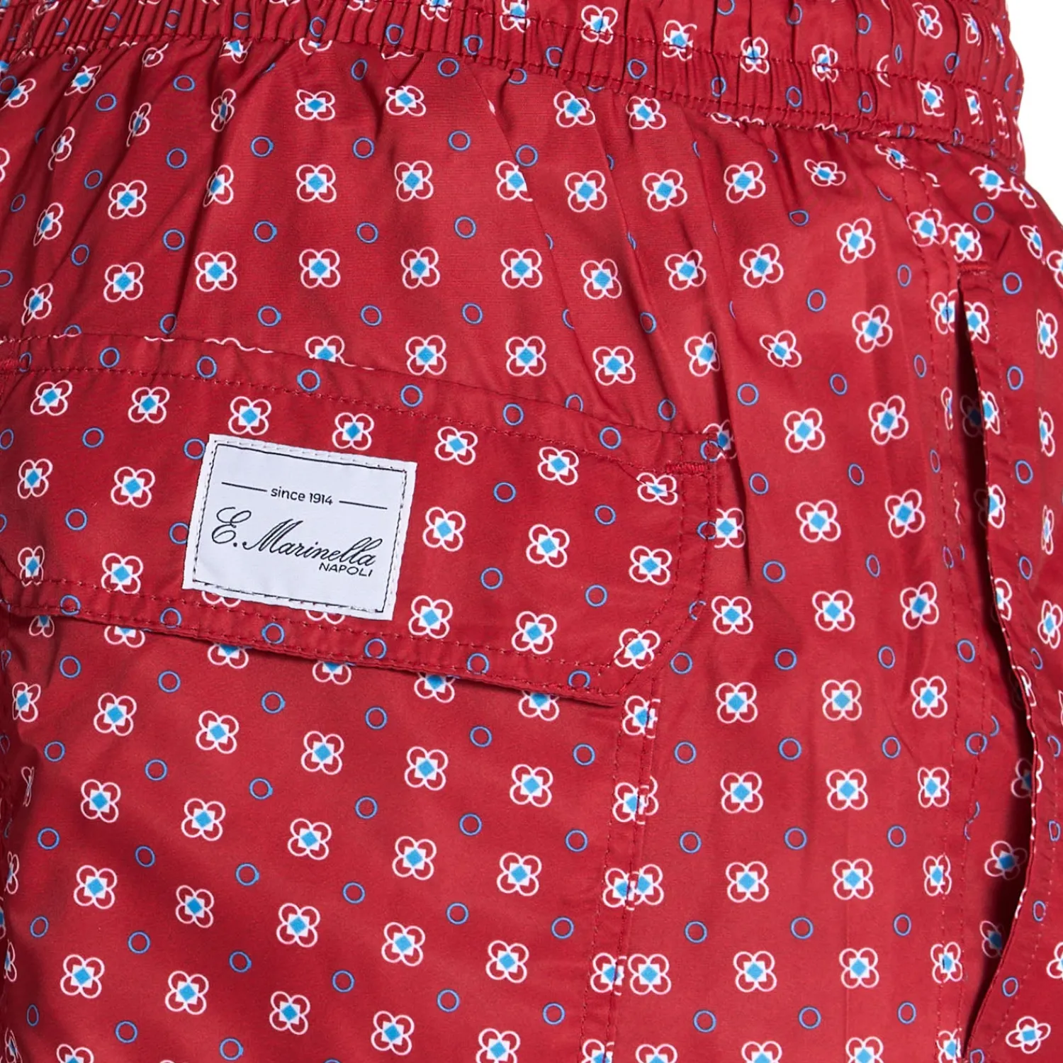 E.Marinella Costumi Da Uomo|COSTUME DA BAGNO BORDEAUX Macrofantasia fiore