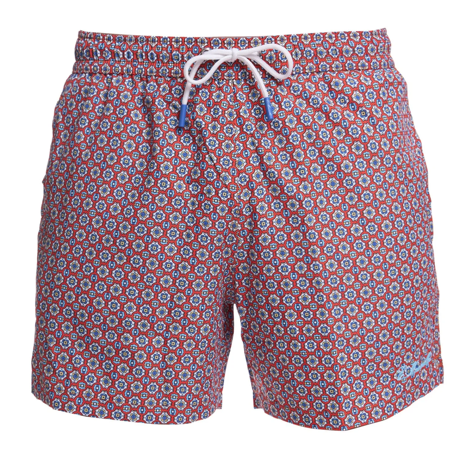 E.Marinella Costumi Da Uomo|COSTUME DA BAGNO BORDEAUX Macrofantasia fiore