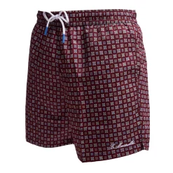 E.Marinella Costumi Da Uomo|COSTUME DA BAGNO BORDEAUX Microfantasia fiore