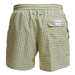 E.Marinella Costumi Da Uomo|COSTUME DA BAGNO GIALLO Microfantasia fiore