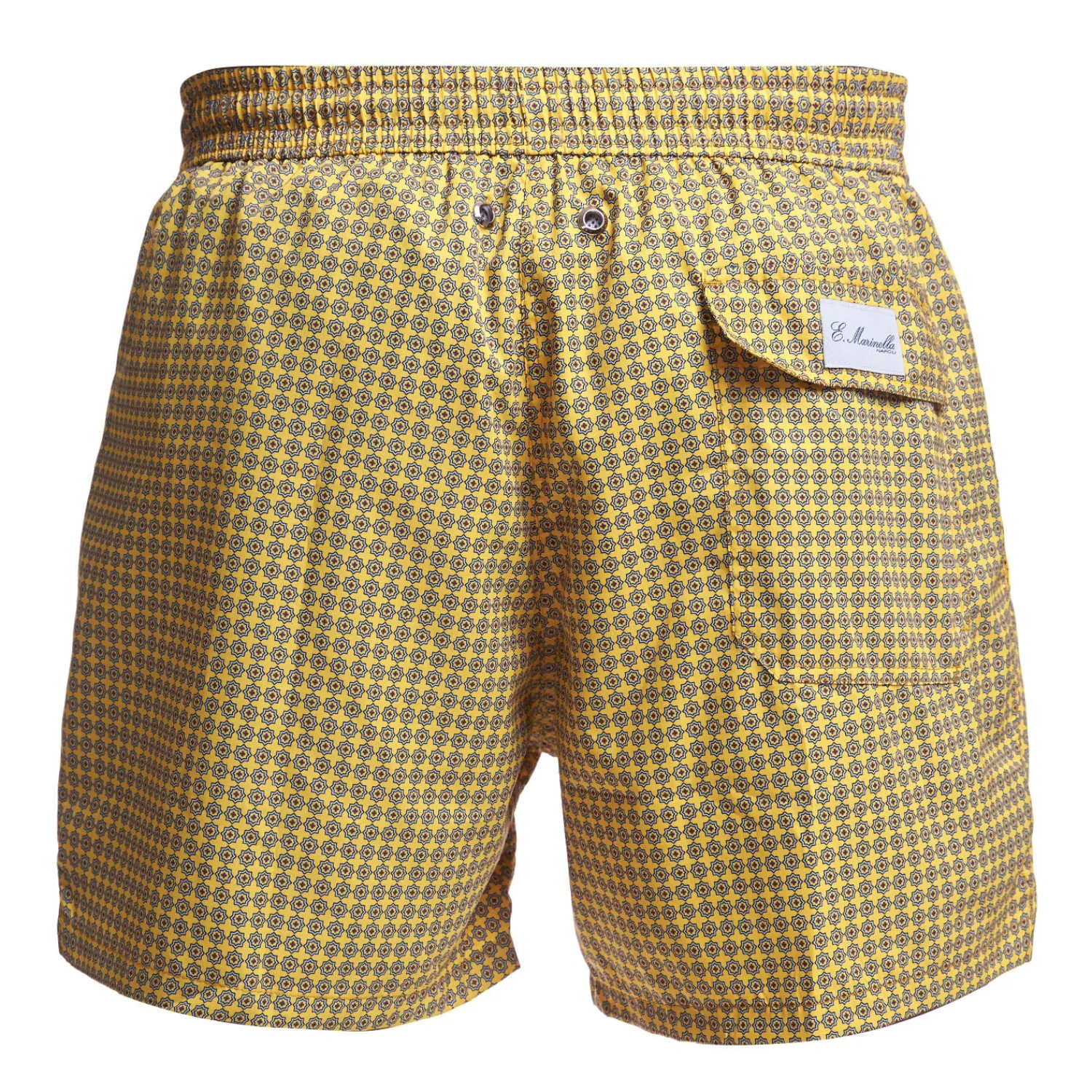 E.Marinella Costumi Da Uomo|COSTUME DA BAGNO GIALLO Microfantasia fiore