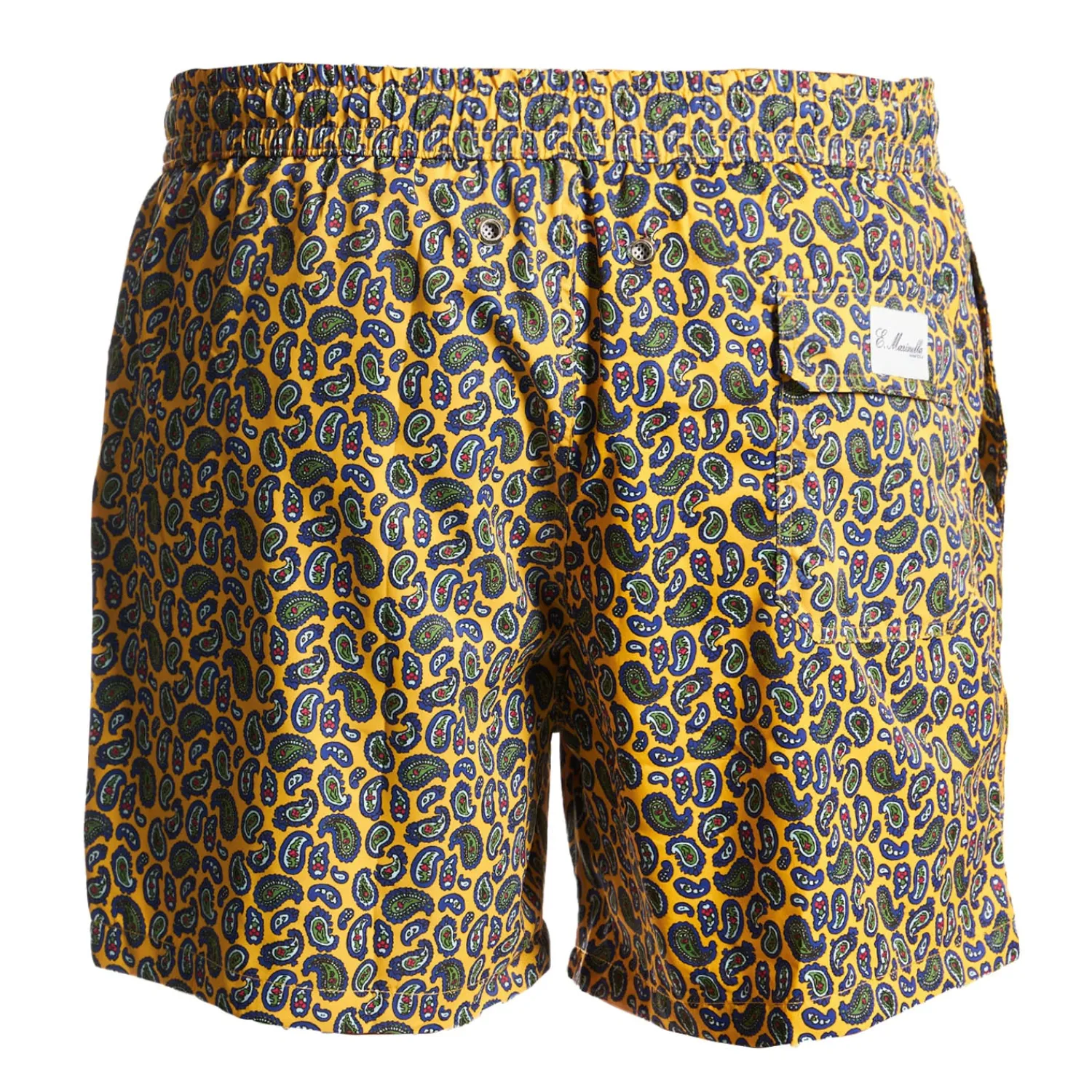E.Marinella Costumi Da Uomo|COSTUME DA BAGNO GIALLO Paisley