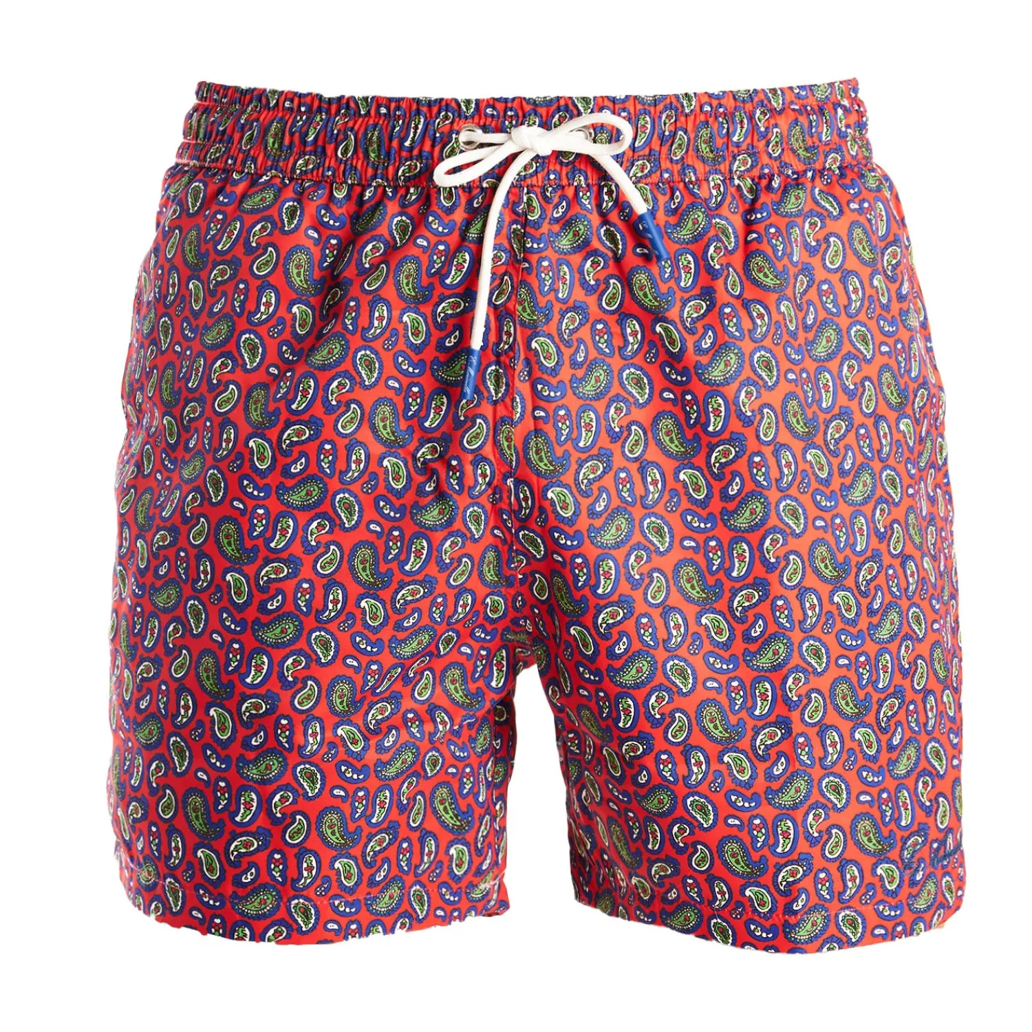 E.Marinella Costumi Da Uomo|COSTUME DA BAGNO ROSSO Fantasia paisley