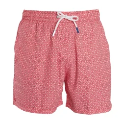 E.Marinella Costumi Da Uomo|COSTUME DA BAGNO ROSSO Macrofantasia fiore