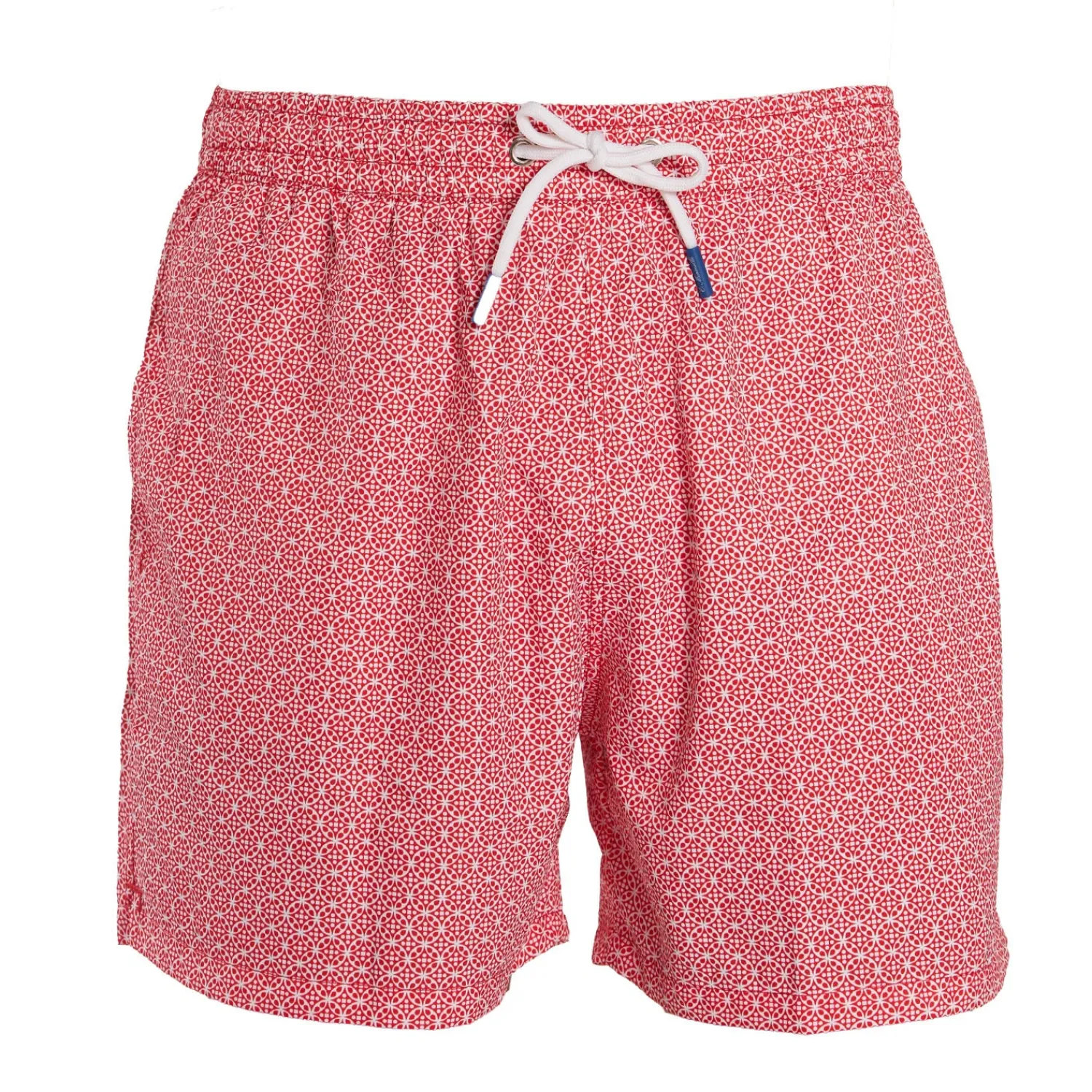 E.Marinella Costumi Da Uomo|COSTUME DA BAGNO ROSSO Macrofantasia fiore