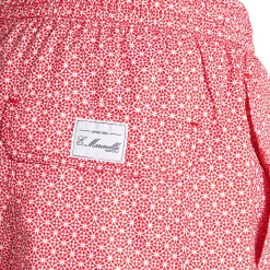 E.Marinella Costumi Da Uomo|COSTUME DA BAGNO ROSSO Macrofantasia fiore