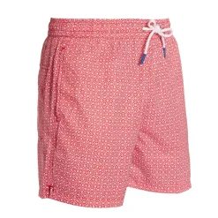 E.Marinella Costumi Da Uomo|COSTUME DA BAGNO ROSSO Macrofantasia fiore