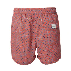 E.Marinella Costumi Da Uomo|COSTUME DA BAGNO ROSSO Microfantasia fiore