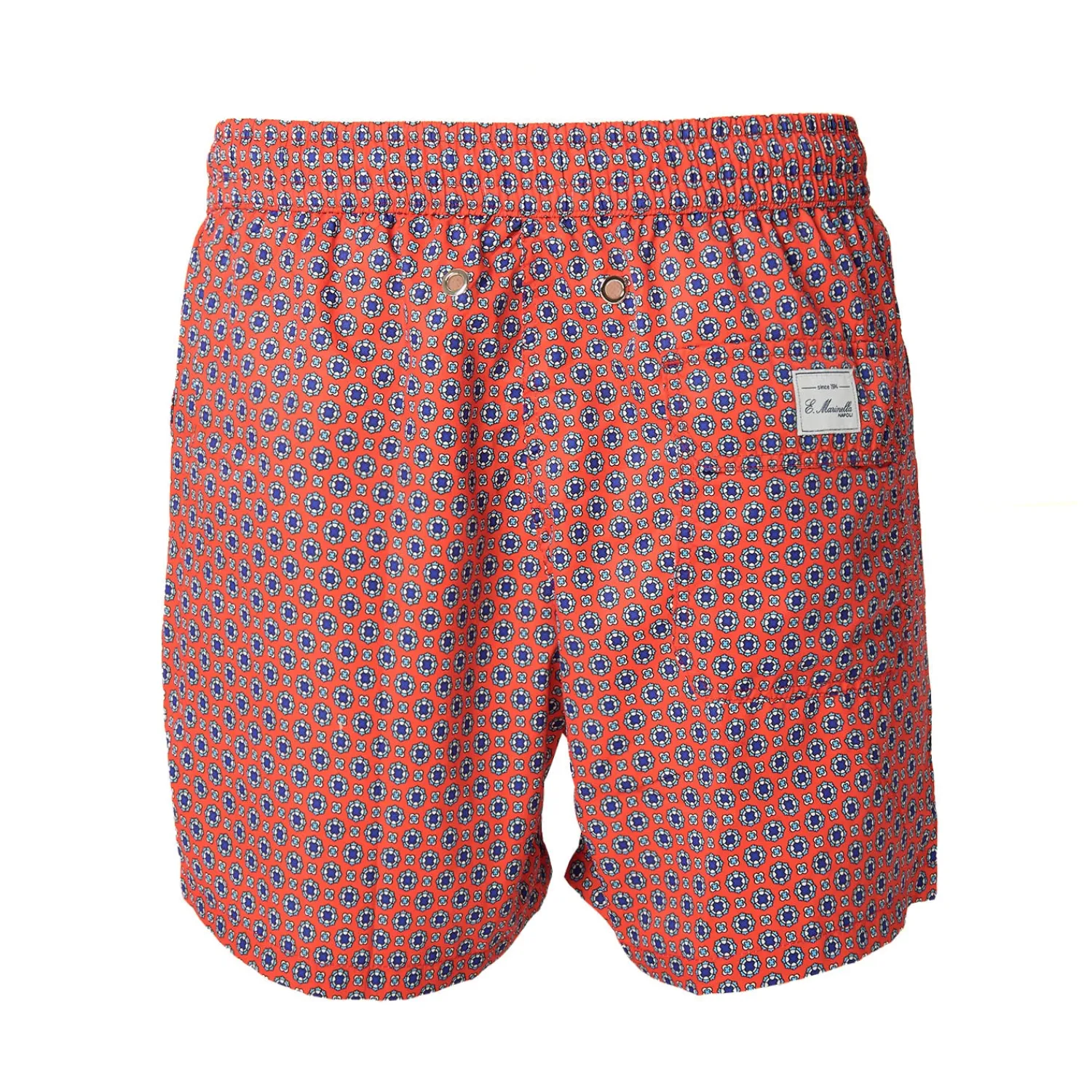 E.Marinella Costumi Da Uomo|COSTUME DA BAGNO ROSSO Microfantasia fiore