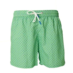 E.Marinella Costumi Da Uomo|COSTUME DA BAGNO VERDE CHIARO Microfantasia fiore