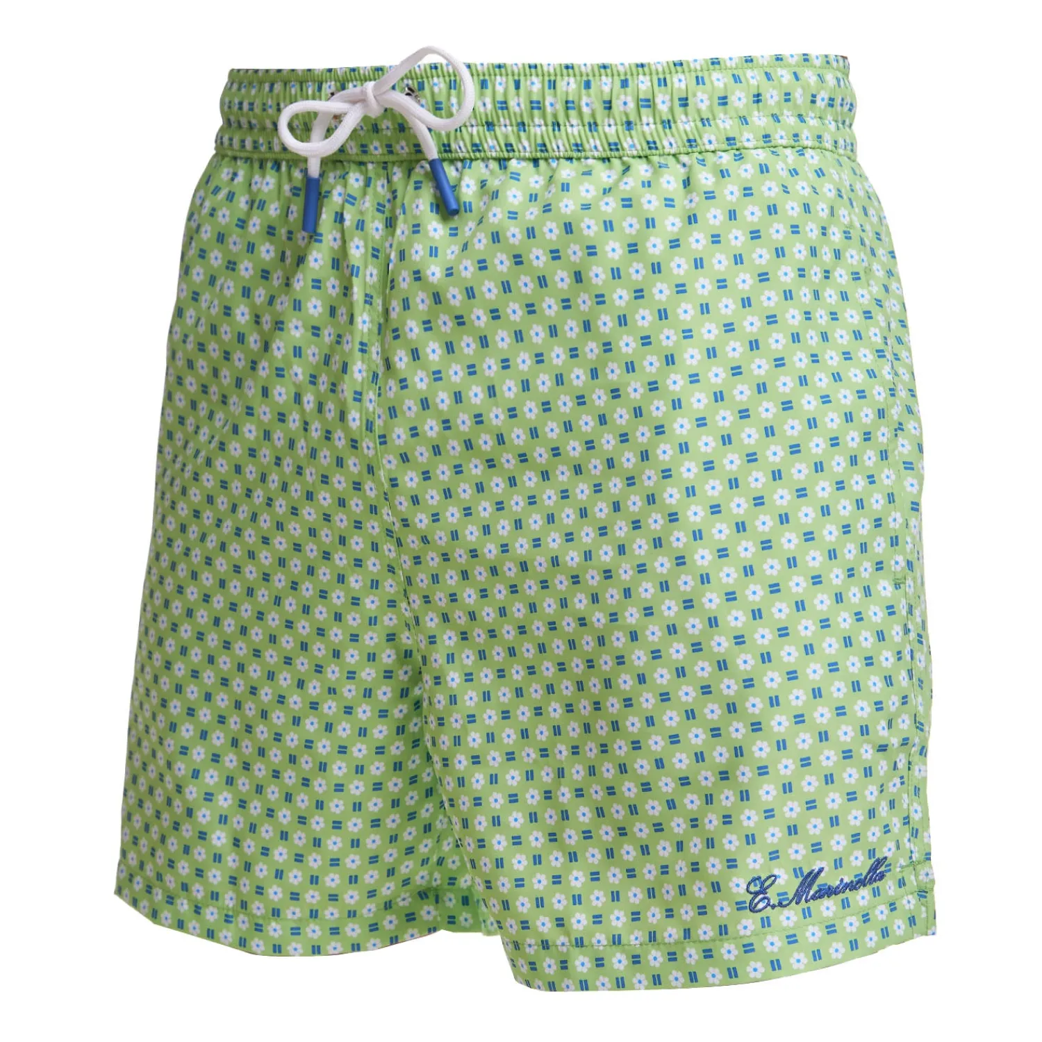 E.Marinella Costumi Da Uomo|COSTUME DA BAGNO VERDE CHIARO Microfanatsia fiore
