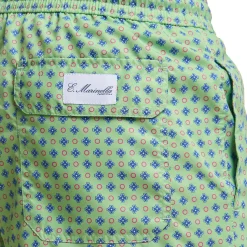 E.Marinella Costumi Da Uomo|COSTUME DA BAGNO VERDE CHIARO Microfantasia fiore