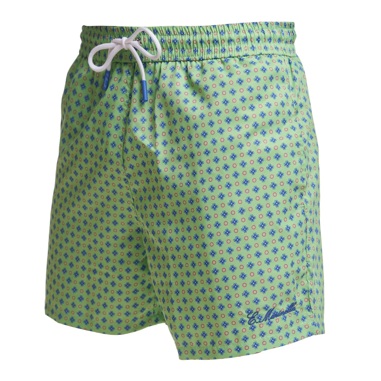 E.Marinella Costumi Da Uomo|COSTUME DA BAGNO VERDE CHIARO Microfantasia fiore