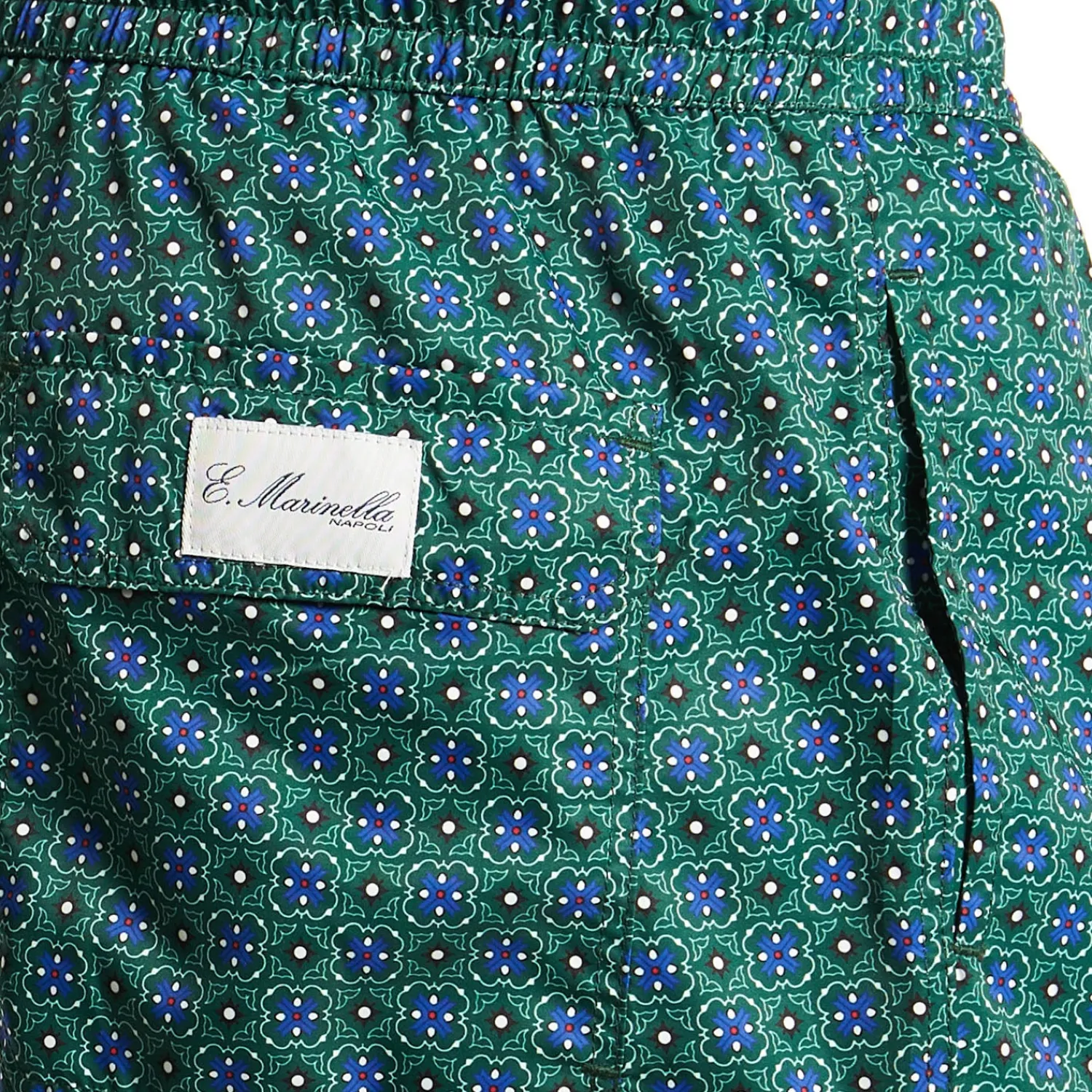 E.Marinella Costumi Da Uomo|COSTUME DA BAGNO VERDE Macrofantasia fiore