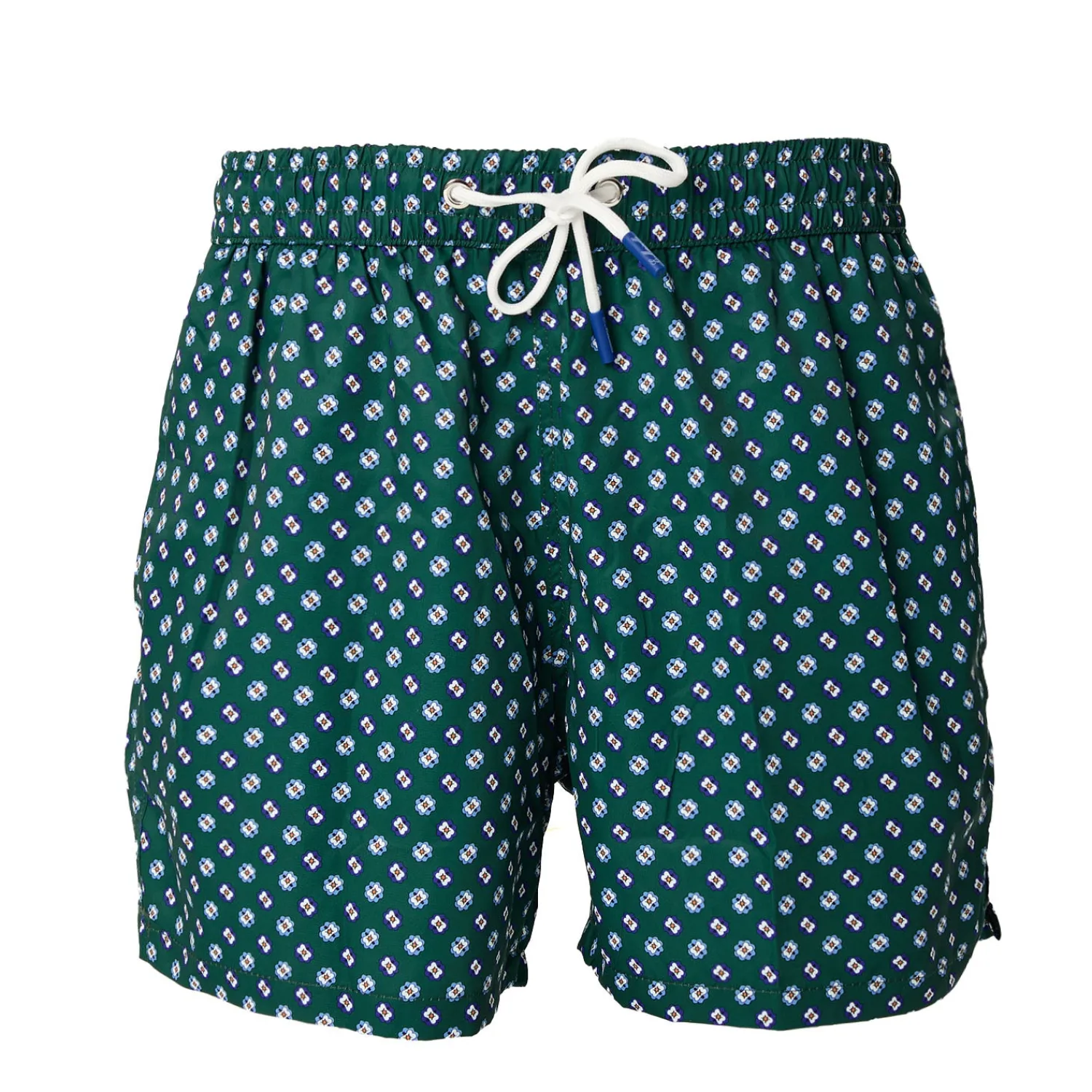 E.Marinella Costumi Da Uomo|COSTUME DA BAGNO VERDE SCURO Microfantasia fiore
