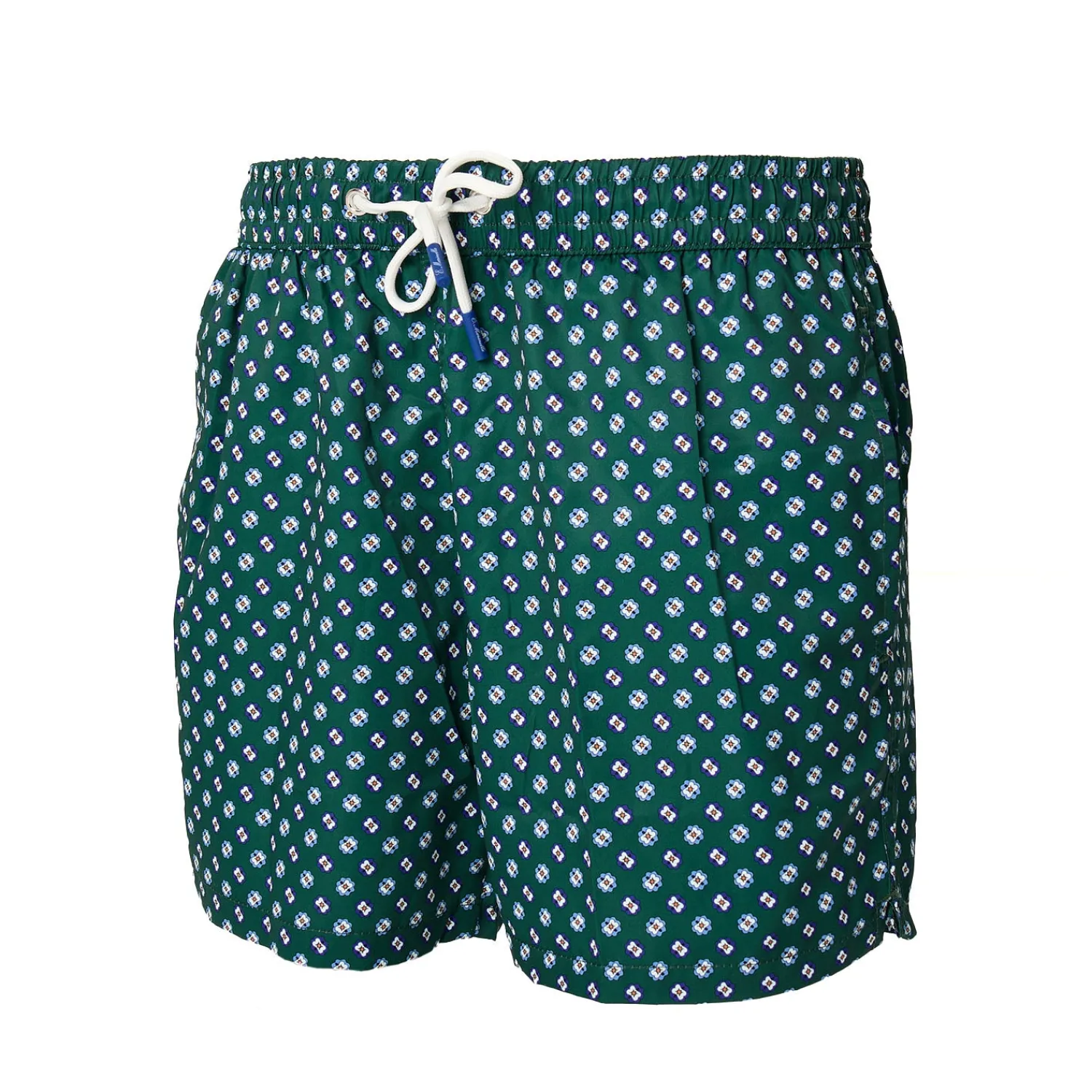 E.Marinella Costumi Da Uomo|COSTUME DA BAGNO VERDE SCURO Microfantasia fiore