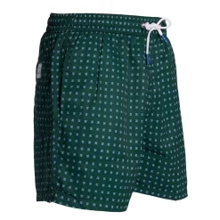 E.Marinella Costumi Da Uomo|COSTUME DA BAGNO VERDE SCURO Macrofantasia fiore