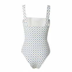 E.Marinella COSTUMI DA BAGNO|COSTUME INTERO BLU Microfantasia floreale