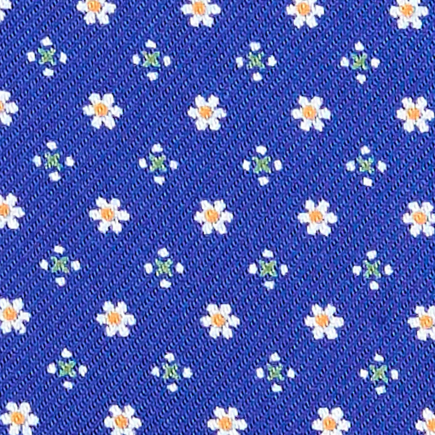 E.Marinella Ascot|CRAVATTA ASCOT IN SETA BLUETTE Microfantasia fiore