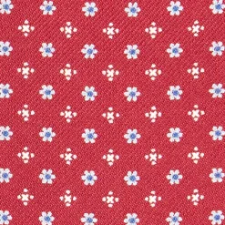 E.Marinella Ascot|CRAVATTA ASCOT IN SETA BLU SCURO Microfantasia fiore