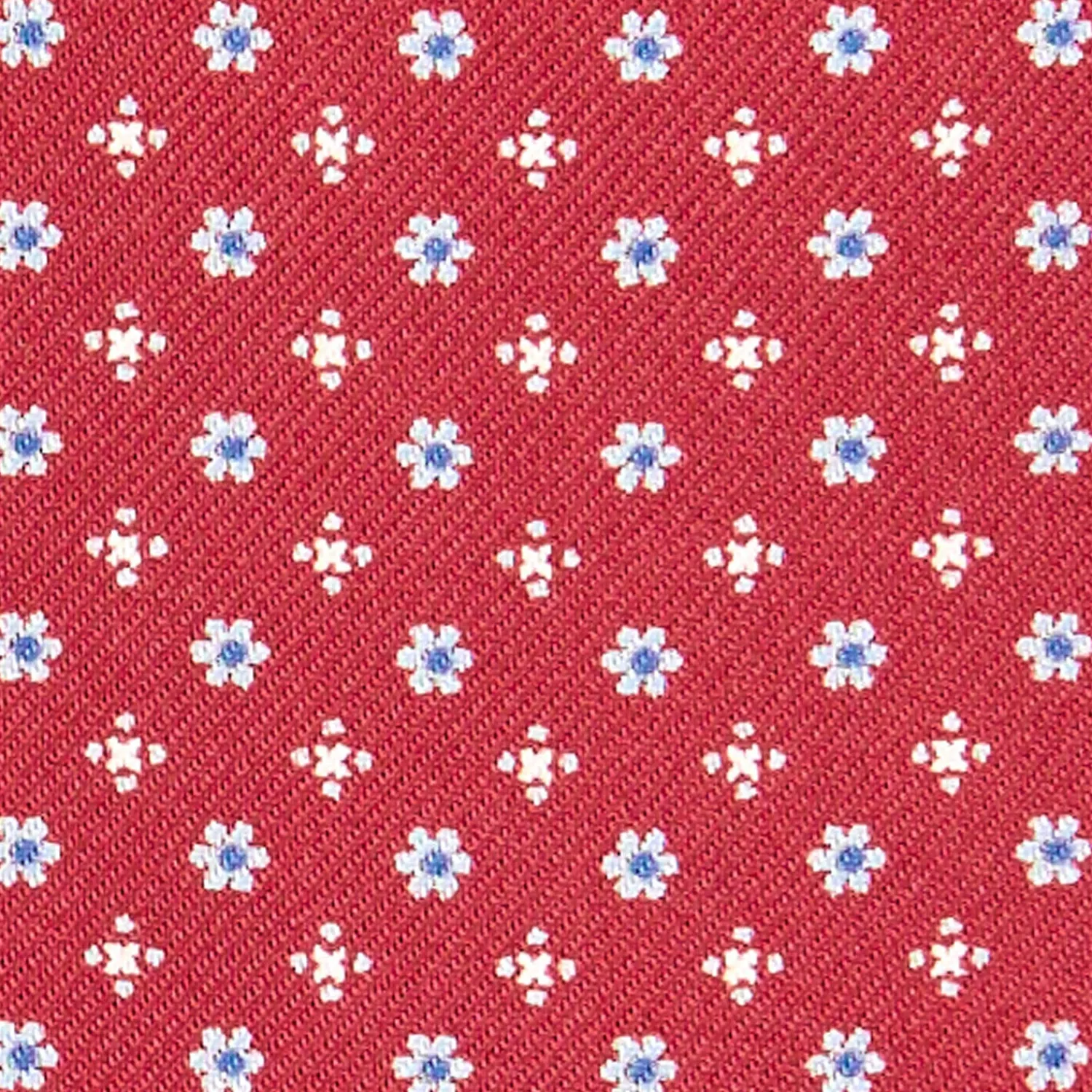 E.Marinella Ascot|CRAVATTA ASCOT IN SETA BLU SCURO Microfantasia fiore