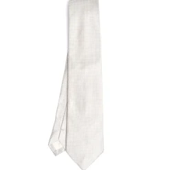 E.Marinella CRAVATTE|Cravatte In Seta Jacquard|CRAVATTA CERIMONIA GRIGIO CHIARO In seta jacquard
