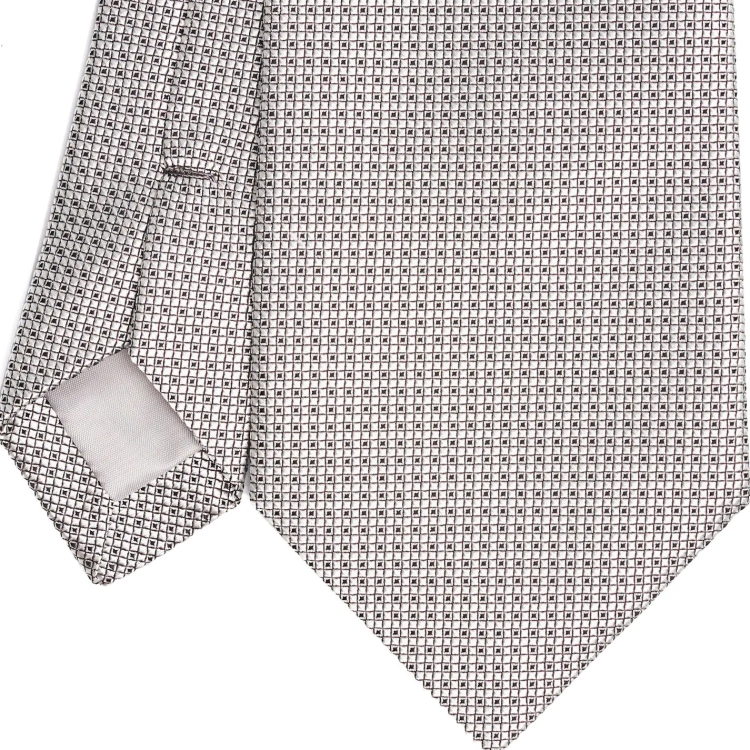 E.Marinella CRAVATTE|Cravatte In Seta Jacquard|CRAVATTA CERIMONIA GRIGIO CHIARO In seta jacquard