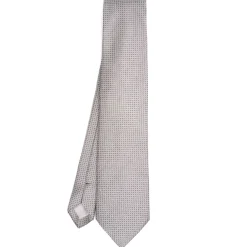 E.Marinella CRAVATTE|Cravatte In Seta Jacquard|CRAVATTA CERIMONIA GRIGIO CHIARO In seta jacquard