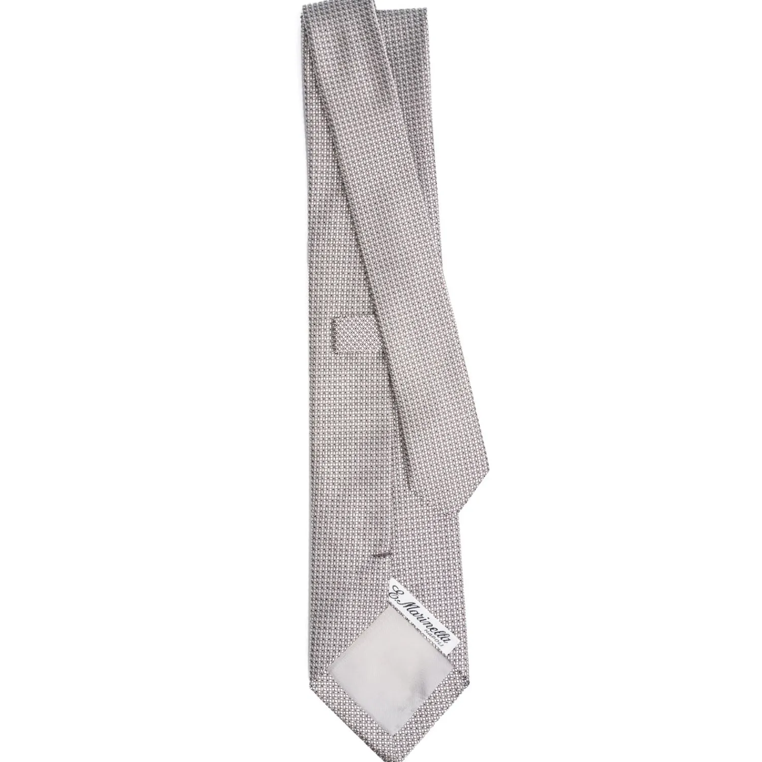 E.Marinella CRAVATTE|Cravatte In Seta Jacquard|CRAVATTA CERIMONIA GRIGIO CHIARO In seta jacquard