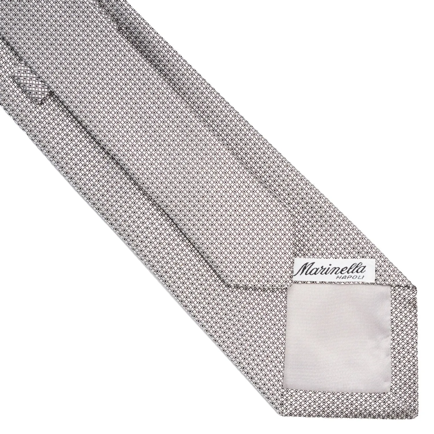 E.Marinella CRAVATTE|Cravatte In Seta Jacquard|CRAVATTA CERIMONIA GRIGIO CHIARO In seta jacquard