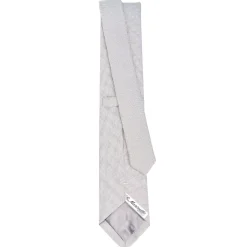 E.Marinella CRAVATTE|Cravatte In Seta Jacquard|CRAVATTA CERIMONIA GRIGIO CHIARO In seta jacquard