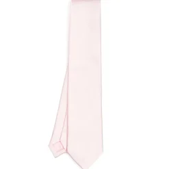 E.Marinella CRAVATTE|Cravatte Tinta Unita E Sottonodo|CRAVATTA CERIMONIA IN RASO DI SETA ROSA Tinta unita