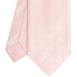 E.Marinella CRAVATTE|Accessori Per I Testimoni|CRAVATTA CERIMONIA IN RASO DI SETA ROSA Pois