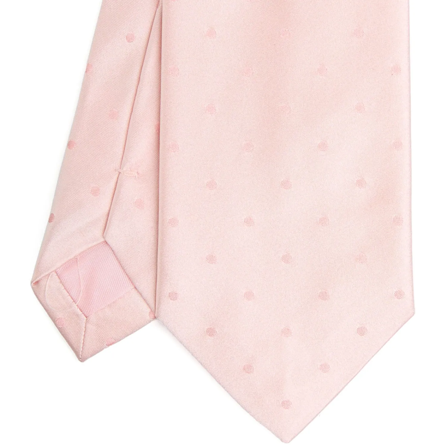 E.Marinella CRAVATTE|Accessori Per I Testimoni|CRAVATTA CERIMONIA IN RASO DI SETA ROSA Pois
