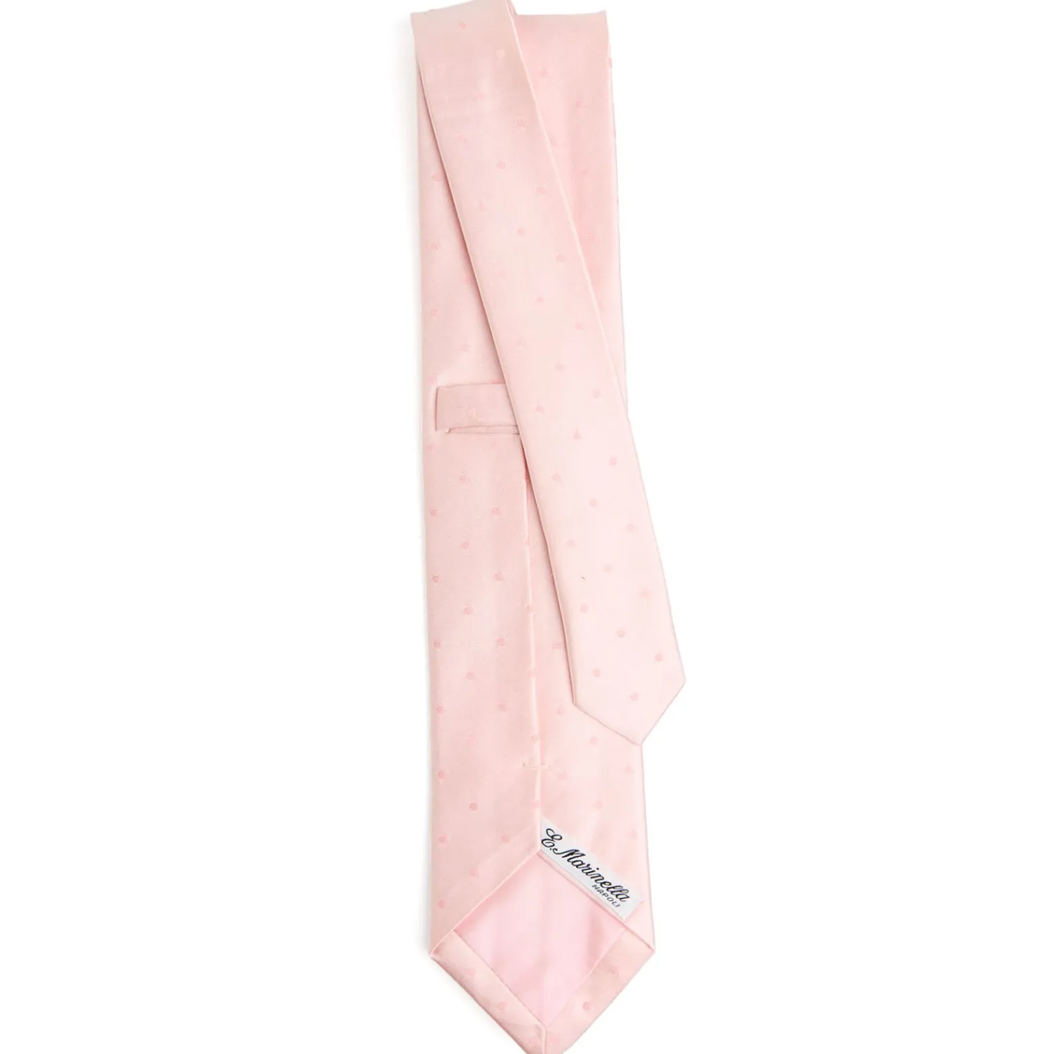 E.Marinella CRAVATTE|Accessori Per I Testimoni|CRAVATTA CERIMONIA IN RASO DI SETA ROSA Pois