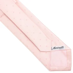 E.Marinella CRAVATTE|Accessori Per I Testimoni|CRAVATTA CERIMONIA IN RASO DI SETA ROSA Pois