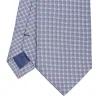 E.Marinella CRAVATTE|Cravatte In Seta Jacquard|CRAVATTA CERIMONIA IN SETA JACQUARD BLU Microfantasia geometrica