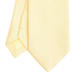E.Marinella CRAVATTE|Cravatte In Seta Jacquard|CRAVATTA CERIMONIA IN SETA JACQUARD GIALLA Microfantasia geometrica