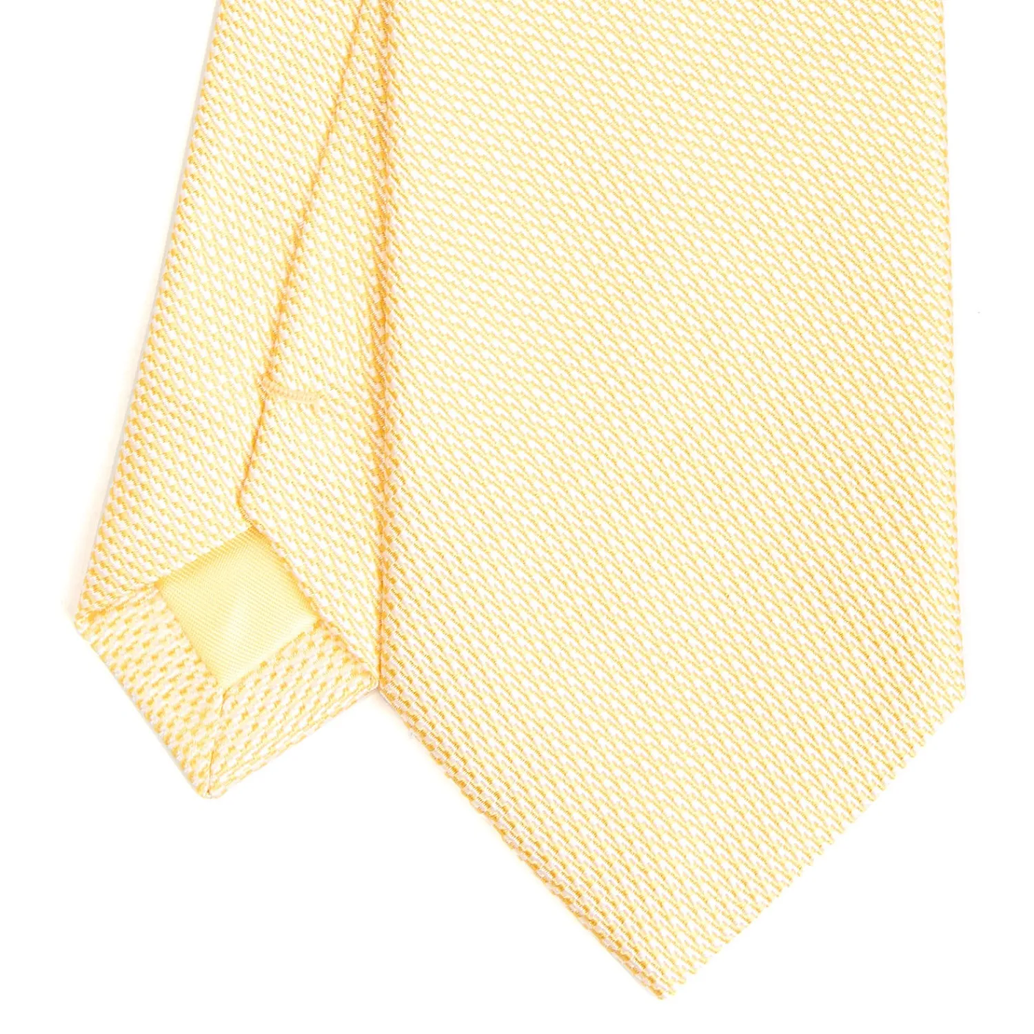 E.Marinella CRAVATTE|Cravatte In Seta Jacquard|CRAVATTA CERIMONIA IN SETA JACQUARD GIALLA Microfantasia geometrica