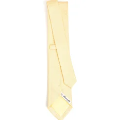 E.Marinella CRAVATTE|Cravatte In Seta Jacquard|CRAVATTA CERIMONIA IN SETA JACQUARD GIALLA Microfantasia geometrica