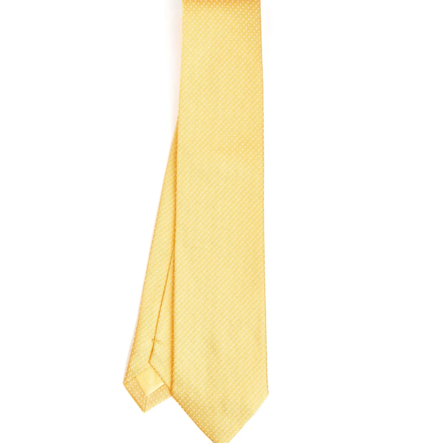 E.Marinella CRAVATTE|Cravatte In Seta Jacquard|CRAVATTA CERIMONIA IN SETA JACQUARD GIALLA Micro pois